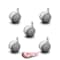 Service Caster 2.375" Gray Soft Wheel Grip Ring Office Chair Casters  SCC, PK5 SCC-GR02S60-TPR-GRY-716-5 - alternate 2